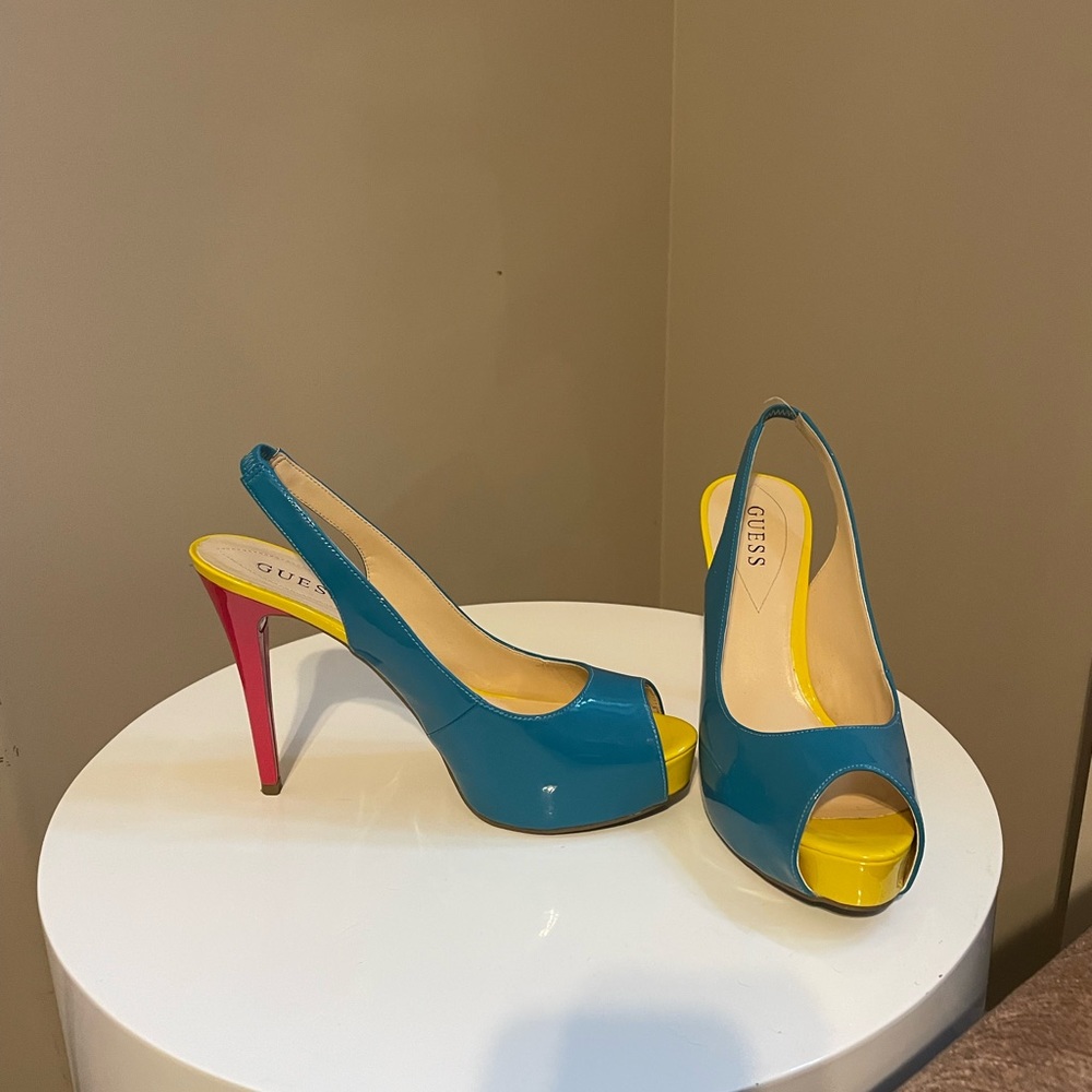 Color Block Heels
